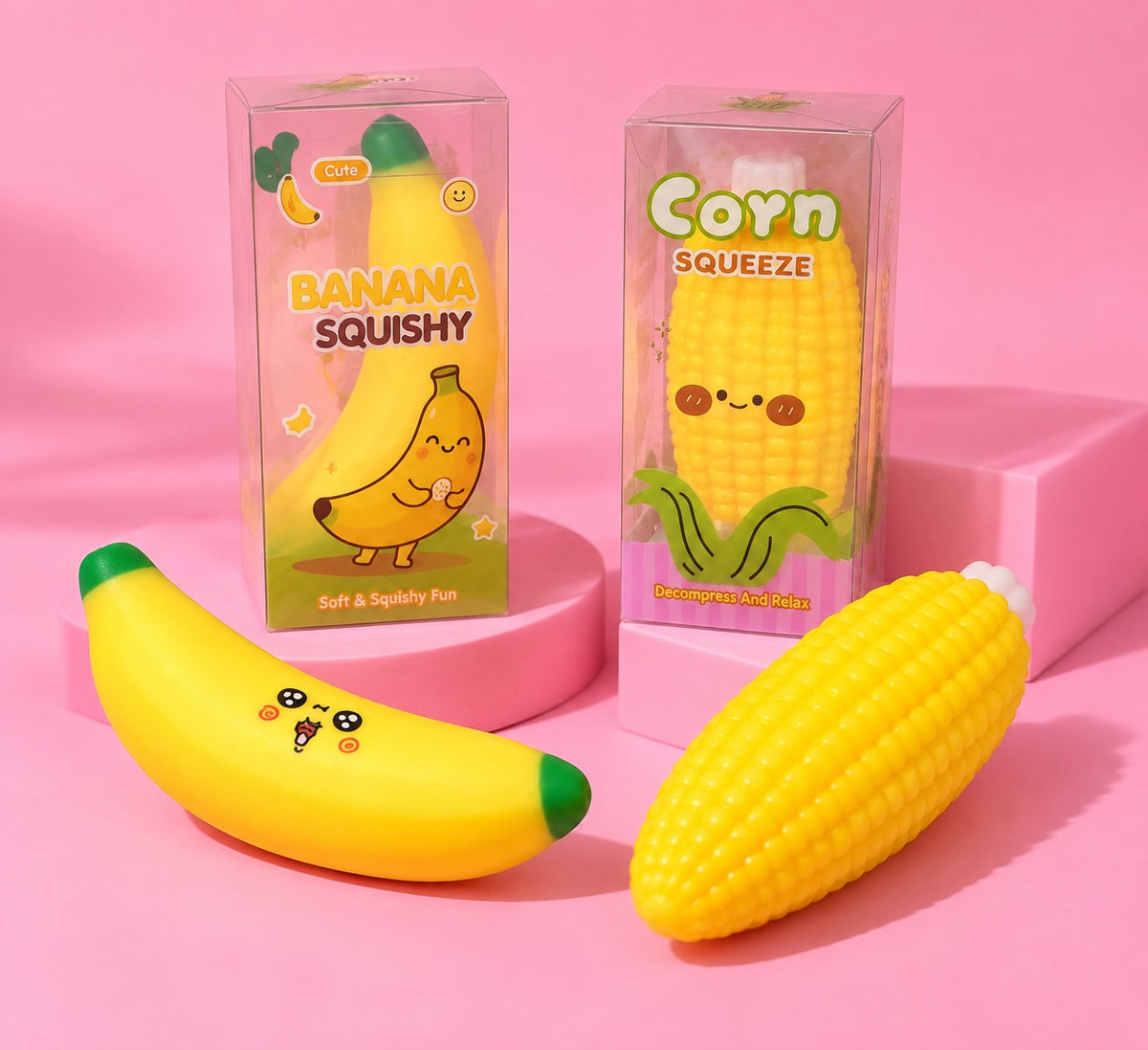 Crunchy Banane und Mais Squishy