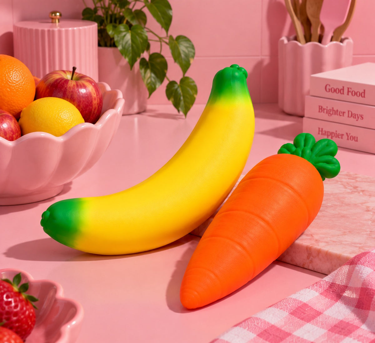 Banane und Möhre Squishy XL