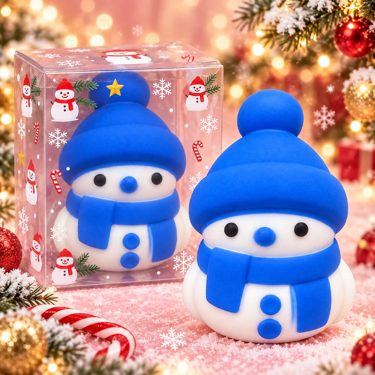 Schneemann Squishy – Blau